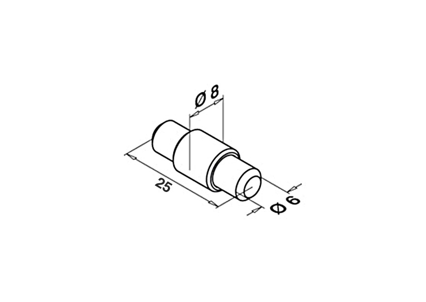 205015-25~~ZEKERHEIDSSTIFT VOOR GLASKLEM MODEL 25,26