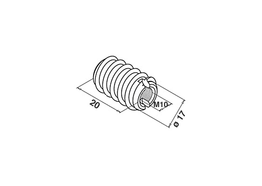 250803-120~~INSCHROEFMOER, M10X20MM, DIN 7965 -per 50x