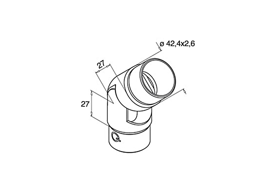 130312-042-12~~VERBINDER FLEXIBEL MOD.0312 - H.27 - o42.4x2.6mm