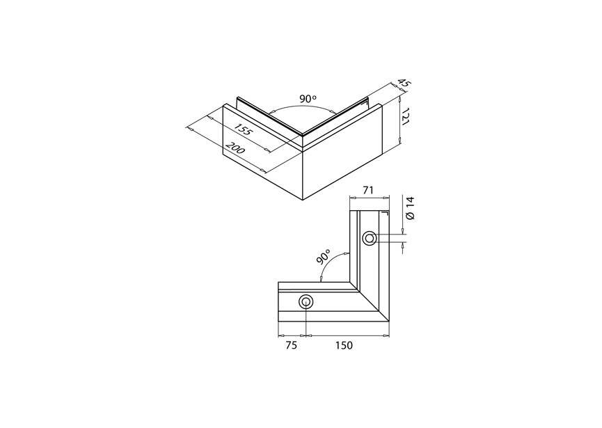 168011-02-18~~90° VERBINDER BUITENHOEK VOOR BODEMPROFIEL