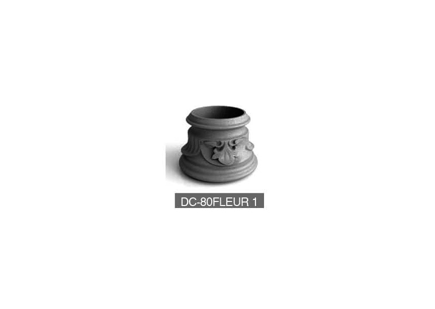 DC-80FLEUR 1~~UITEINDE VOOR KOLOM 80MM - FLEUR 1