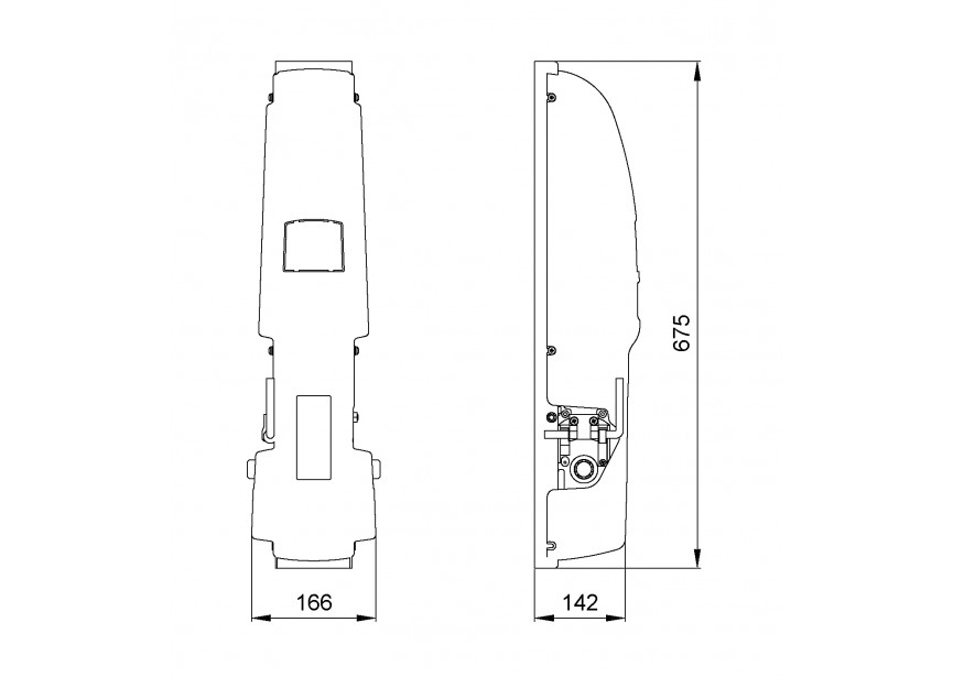 633432~~Motor 24V - 1400 toeren - kabelontgrendeling - encoder