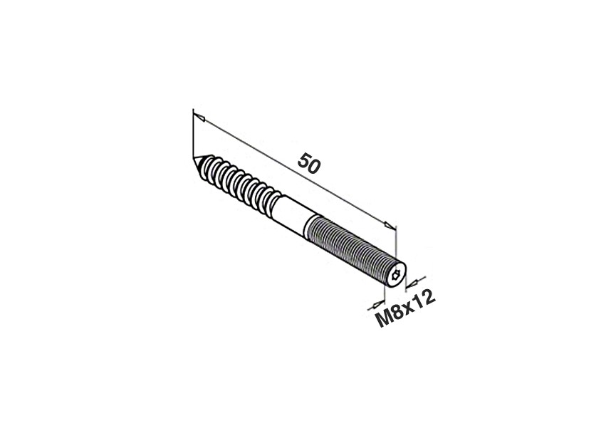 Vis cheville, QS-1,