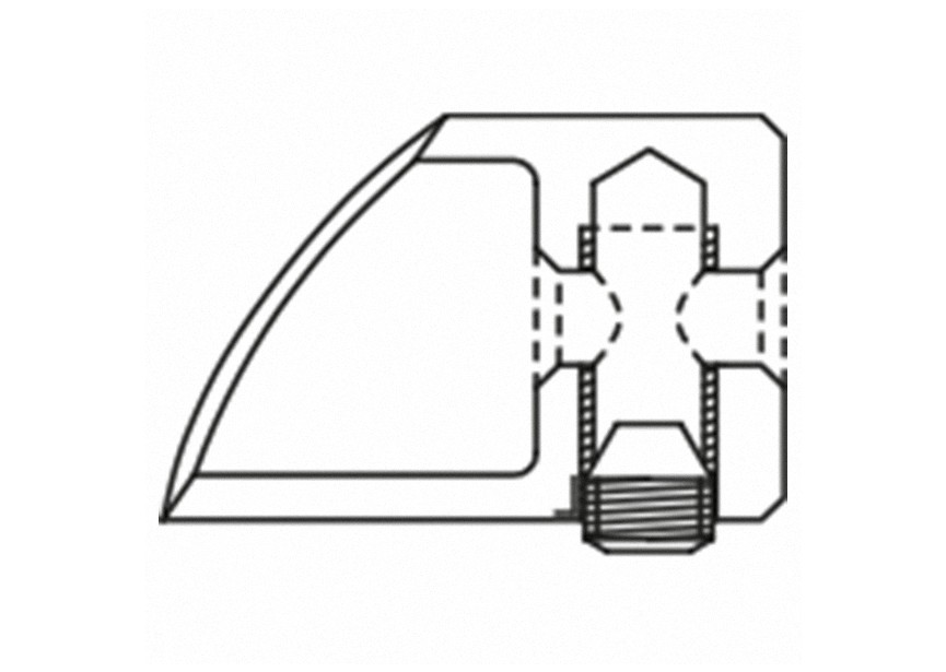 Entretoise p/ câble Ø3,2-4mm, fixat° s/ tube Ø42,4