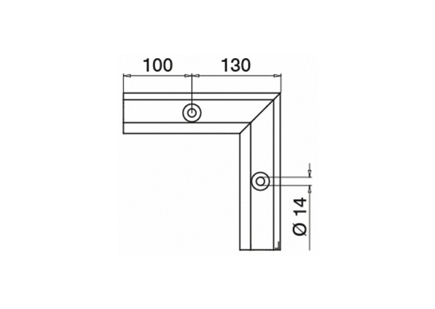 168111-01-18~~PRO TOP 90° BINNENHOEK, aluminium, RVS-effect