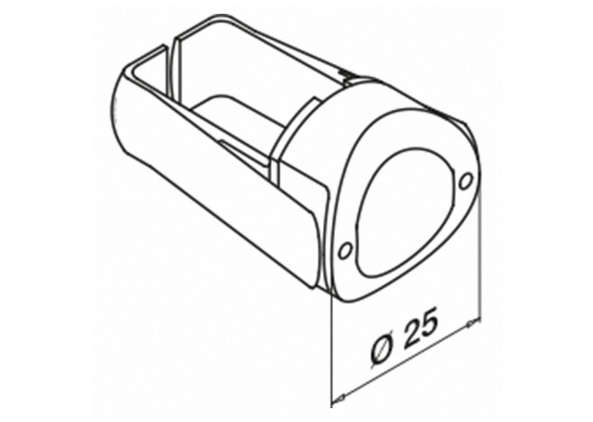 190051-242-20-50~~Ø25mm, voor handrailing Ø42,4x2mm