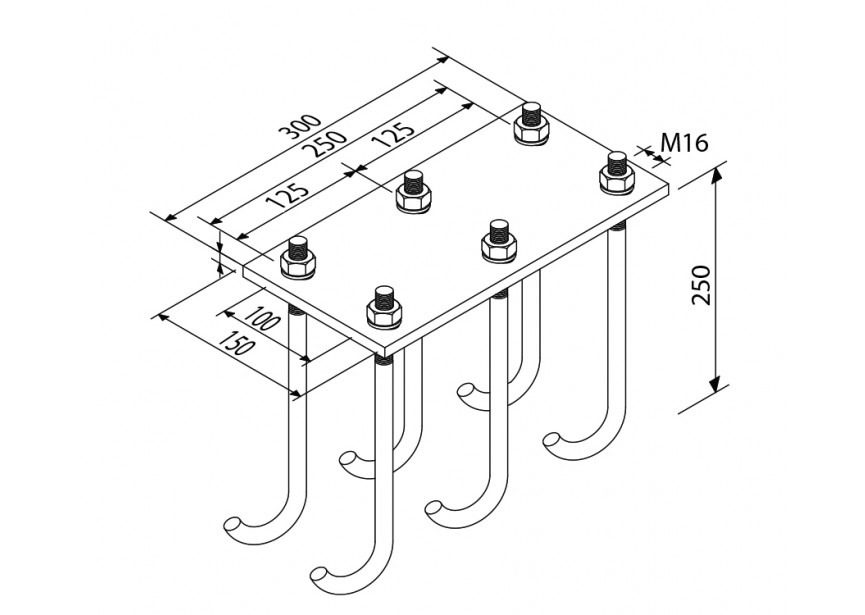 PF-P~~CASE-HARDENING FIXING KIT FOR MEDIUM CANTILEVER CARRIAGES