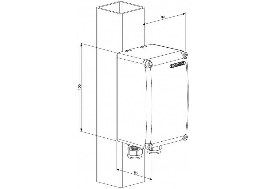 PB-1-9005~~P00009301-9005 - Transfo behuizing-zwart