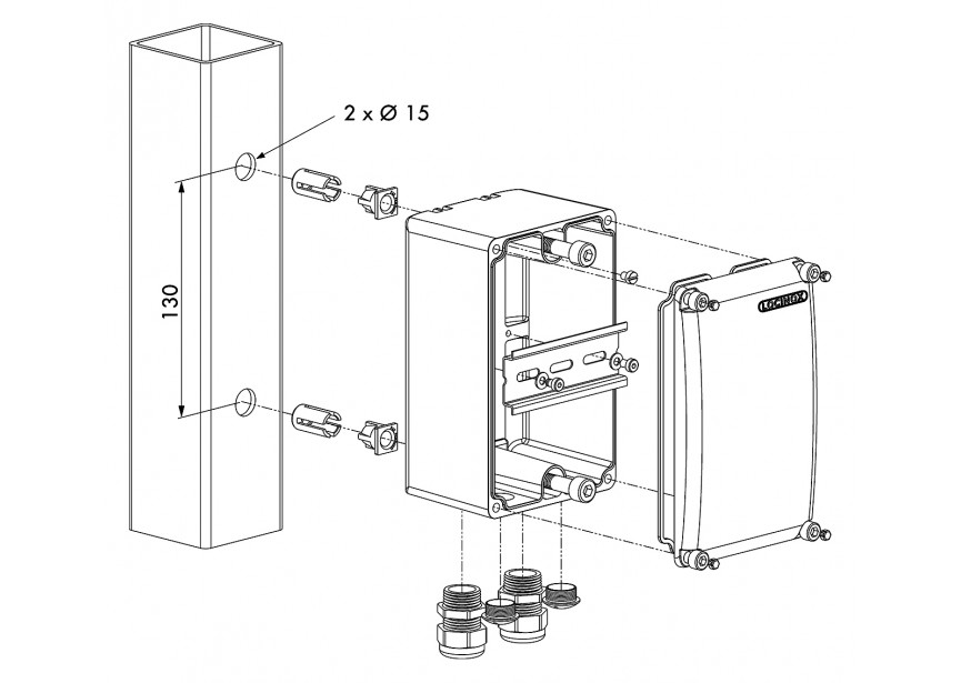 PB-1-9005~~P00009301-9005 - Transfo behuizing-zwart