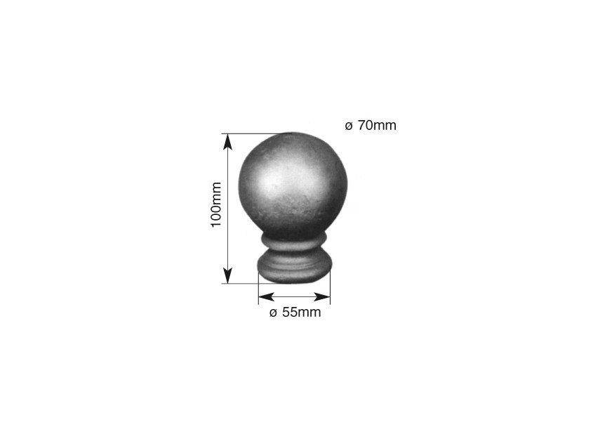 BOULE SOUDABLE  100X55MM