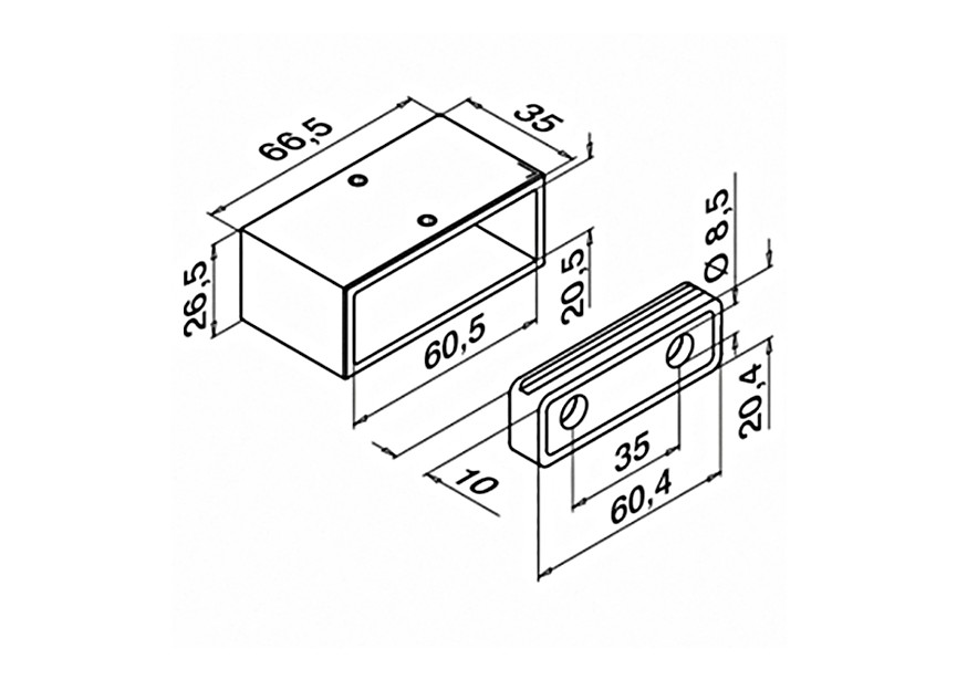 144504-062-12~~Muurflens, Square Line,