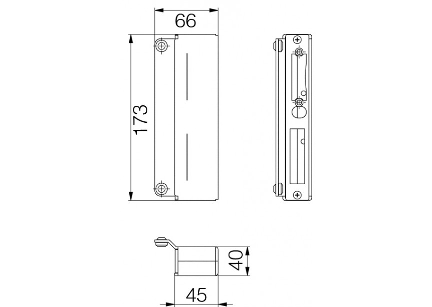 Gache de boitier Inox 304