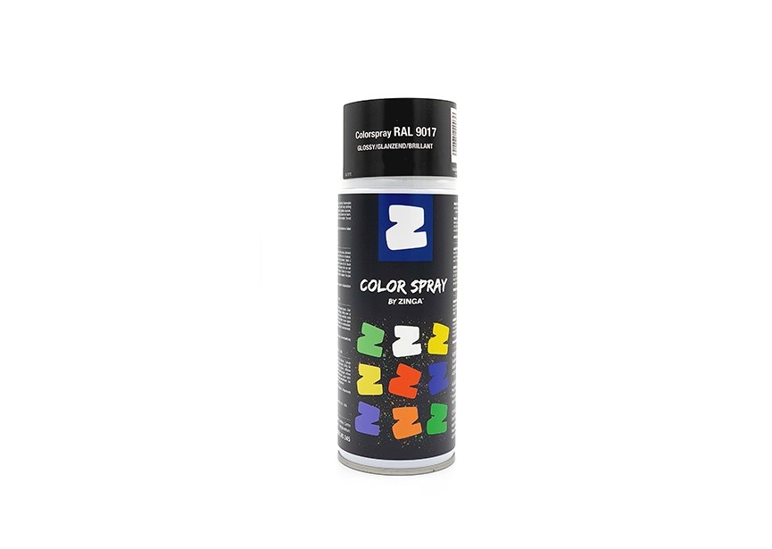 ZINGA COLOR SPRAY RAL 9017 BRILLANT