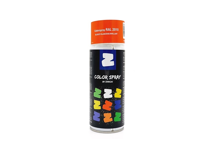 ZINGA COLOR SPRAY RAL 2010 - ORANGE DE SECURITE