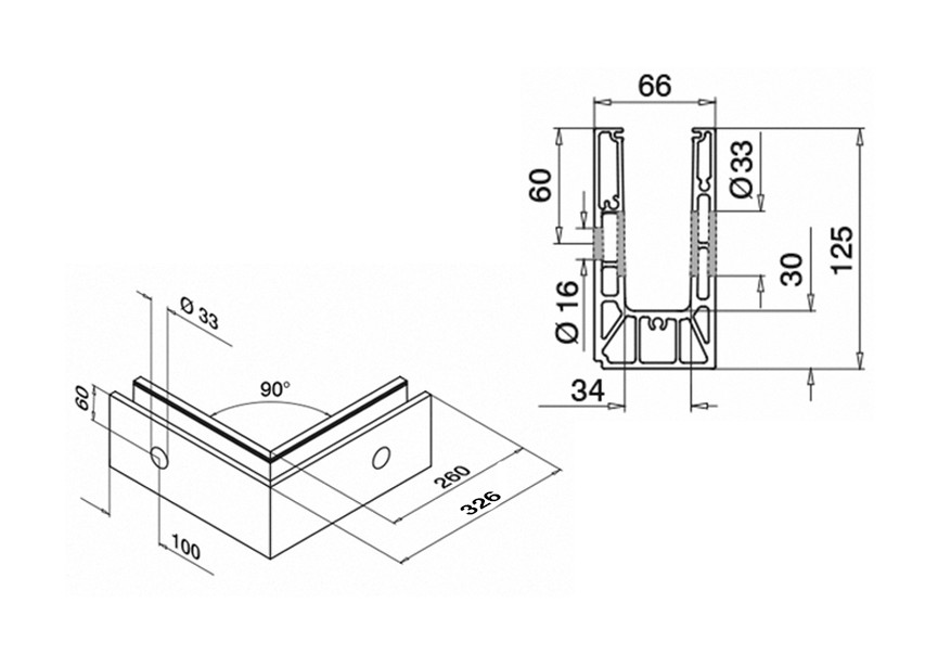 Angle extérieur 90°,EG Smart,lateral,brosse