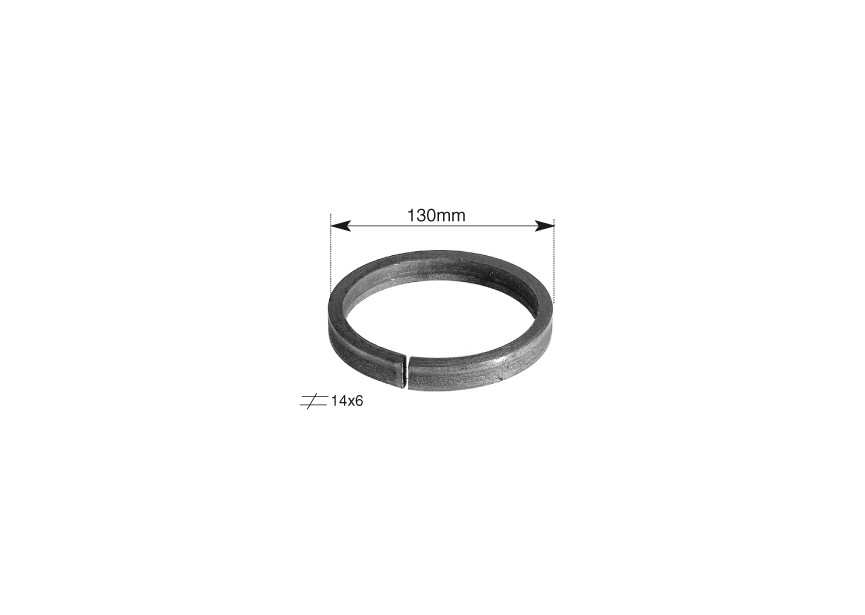 CR132~~RING - 130MM. - 14X6MM.