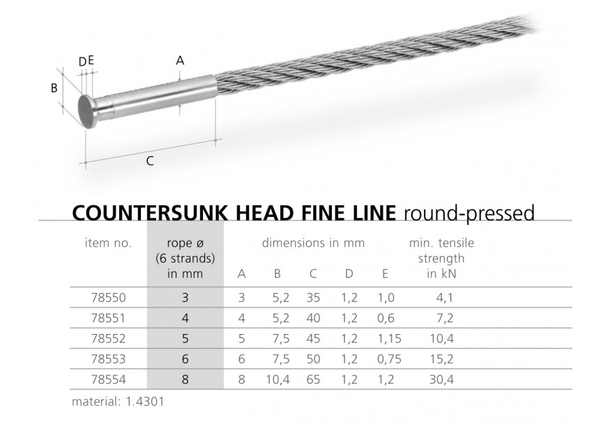 78553~~AFGEDRAAID KOP FINELINE - 6MM