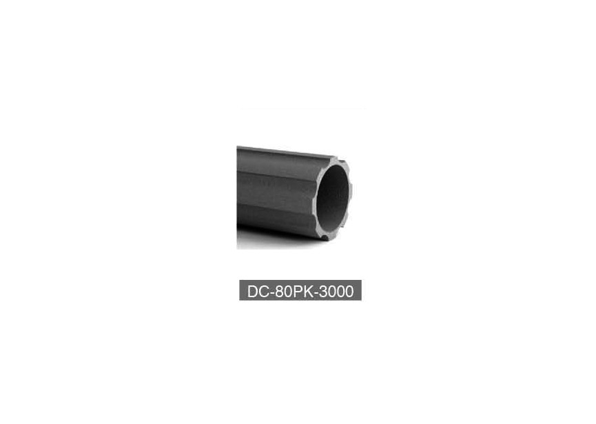 DC-80PK-3000~~GEKARTELDE PAAL VOOR KOLOM 80MM - L.3000MM