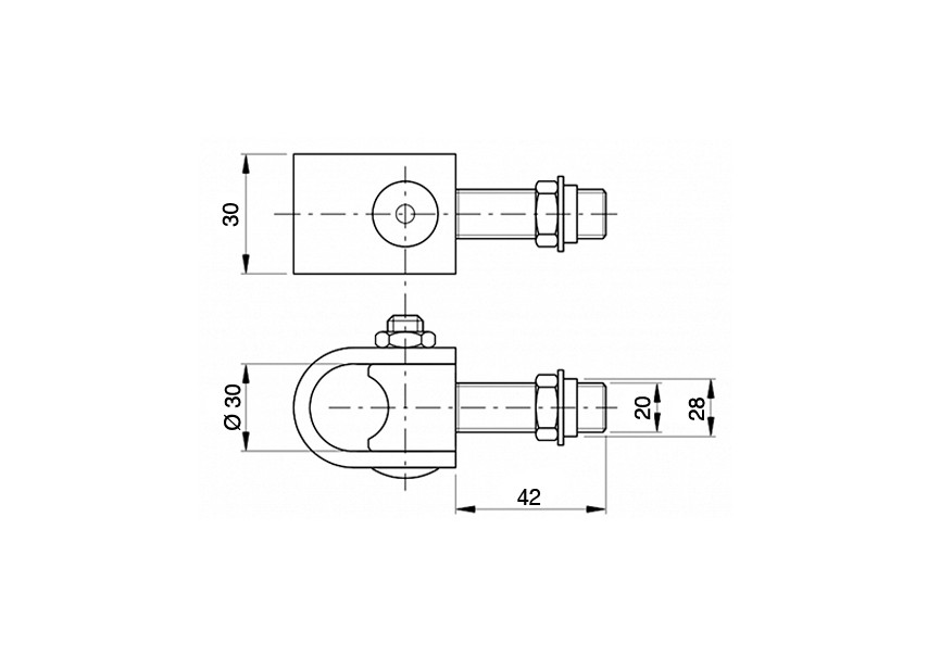 PIVOT GALV.REGLABLE