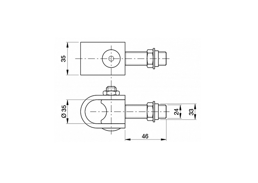 PIVOT GALV.REGLABLE