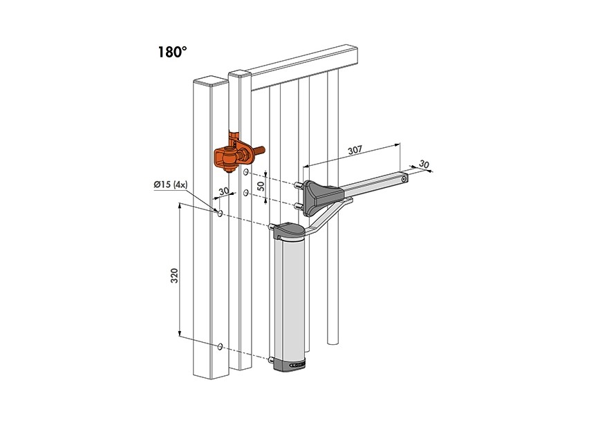 P00008967-SILV - ferme-portial hydraulique-argent