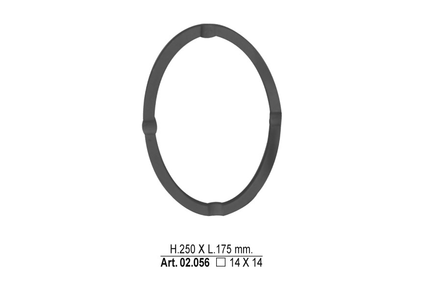 CERCLE 250X175MM # 14 MM