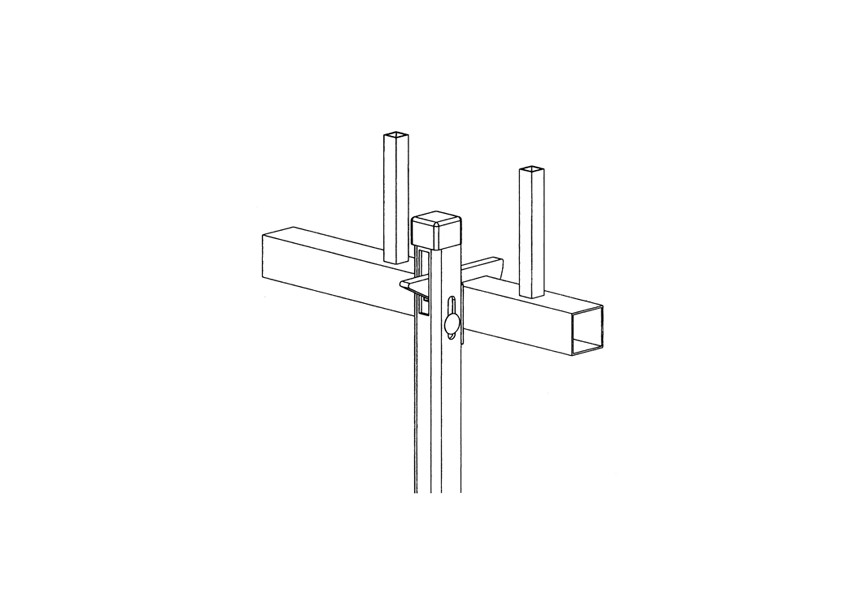 P00006702 - Arrêt de porte galvanisé à chauD- Pour profils avec une largeur max. de 50mm