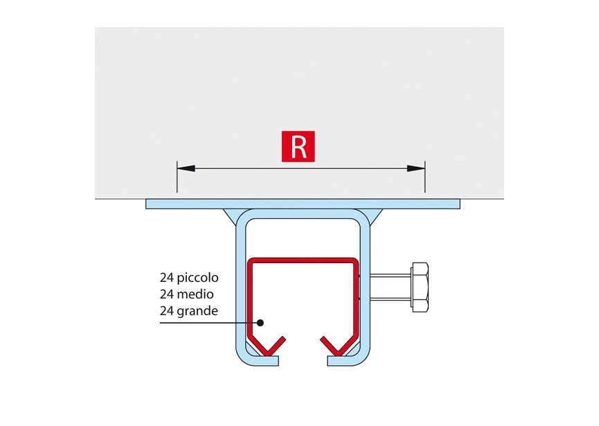 SUPPORT AU PLAFOND POUR ART. 24-P