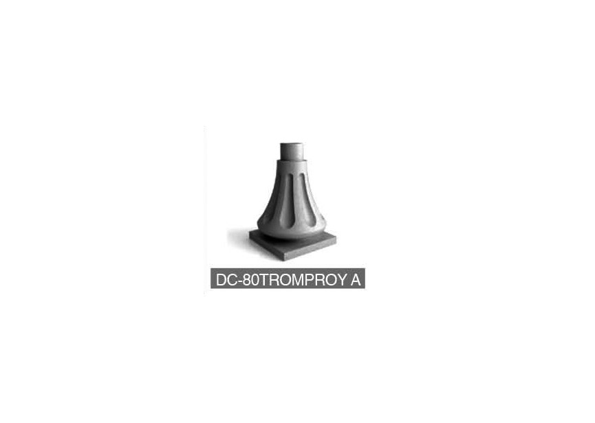 DC-80TROMPROY A~~UITEINDE VOOR KOLOM 80MM - TROMPETTE ROYAL A