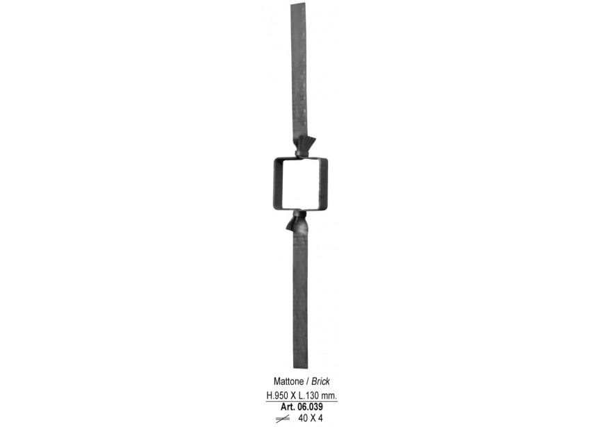 BARREAU 950x130MM 40x4MM