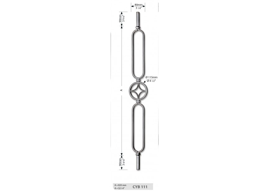 SPIJL - 820 MM