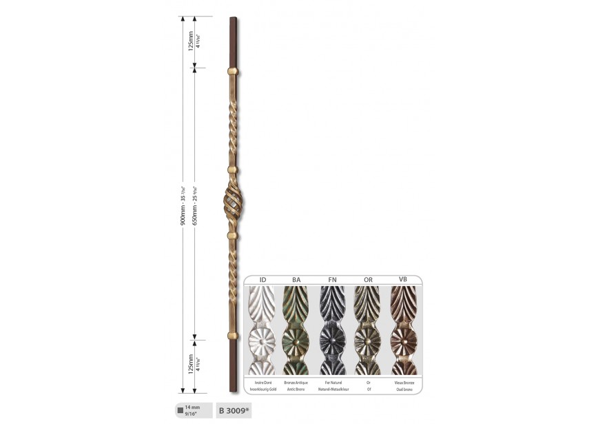 BALUSTRE PRESTIGE  VIEUX BRONZE