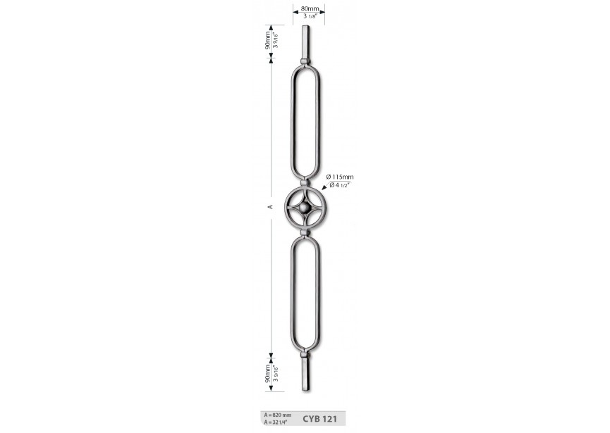 BARREAU - 820 MM