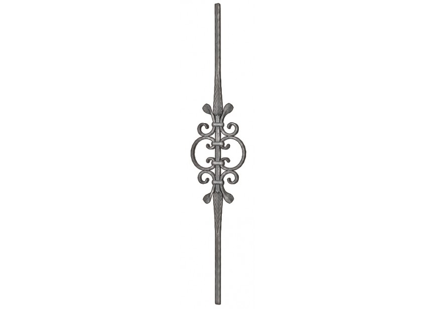 BALUSTRE MARTELE SUR ANGLE #14MM - L. 1000MM