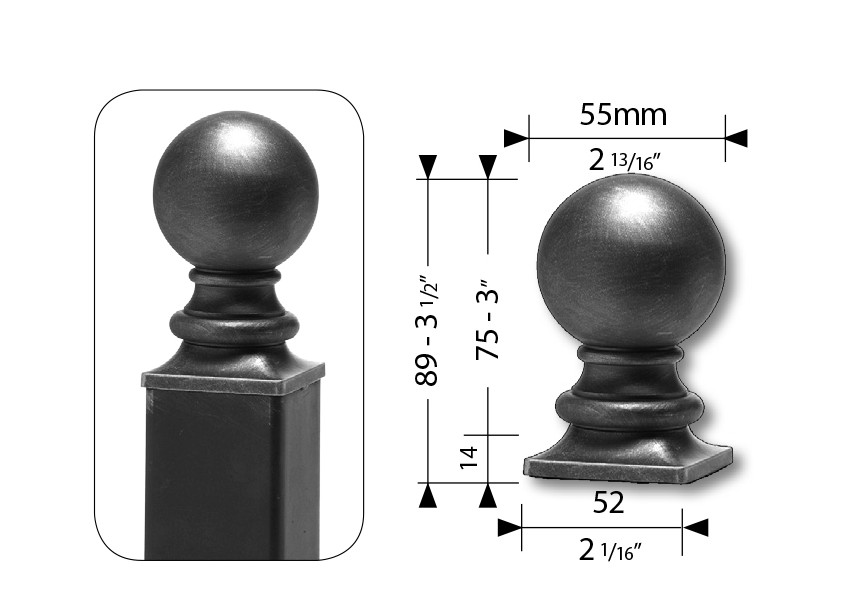 SPERE MASSIVE EN ACIER - SOUDABLE ET GALVANISABLE