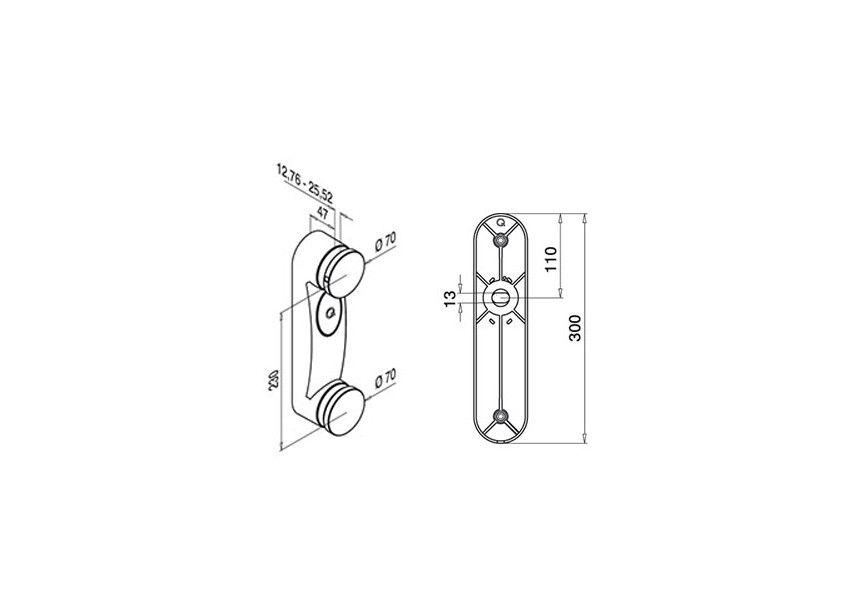 Adaptateur pour vitrage