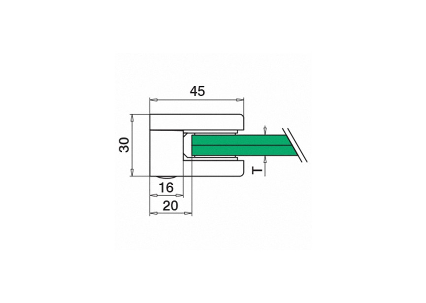 Glasklem, MOD 21, excl. klemrubbers