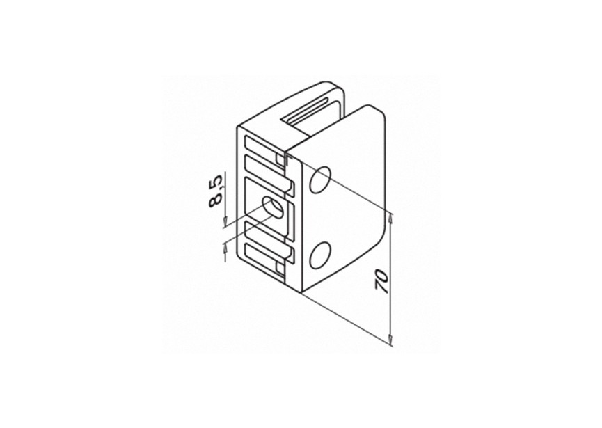 Glasklem, MOD 24, excl. klemrubbers