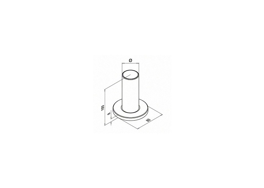 Bodemflens voor lijmverbinding