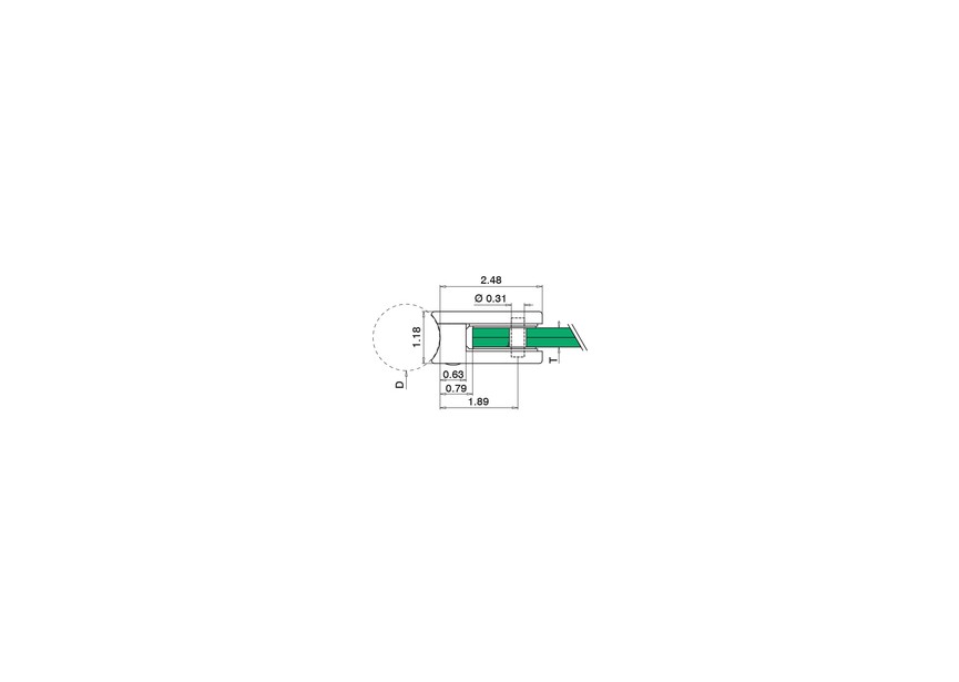 132500-048-12~~Glasklem, model 25, excl. klemrubbers