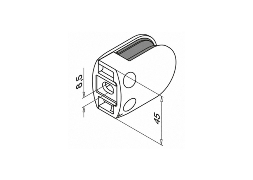 Glasklem, MOD 28, excl. klemrubbers