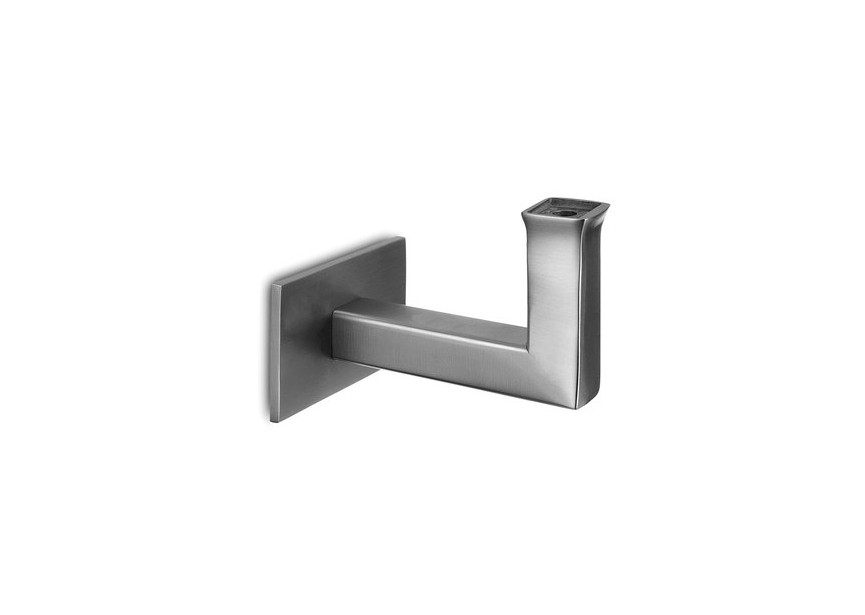 Support de main-courante pour mur,main-courante plat,déportée=75mm,avec filetage M8,inox304,brossé