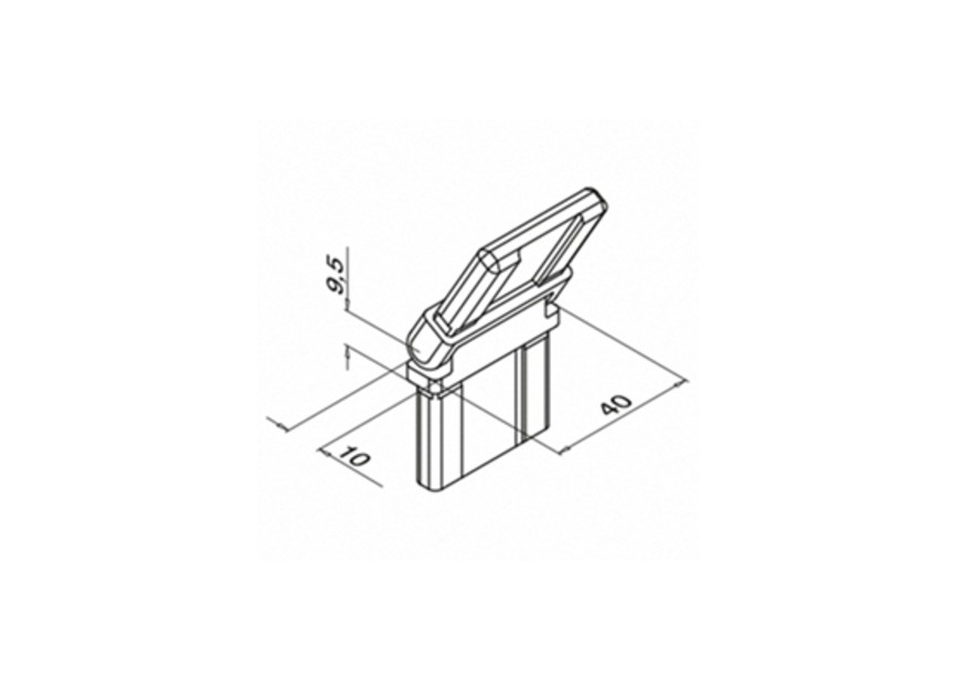 Raccord, Square Line, orientable, (0°-70°)