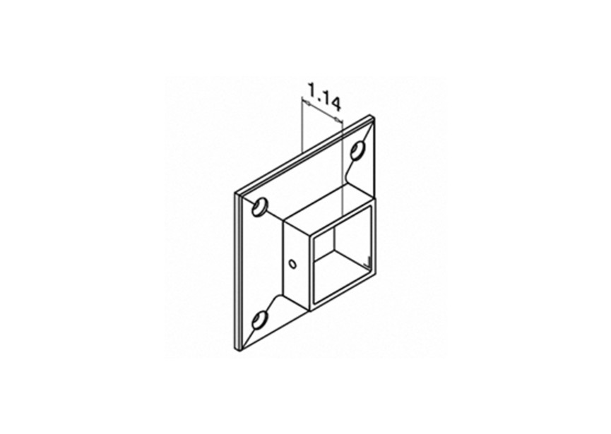 Embase murale, Square Line