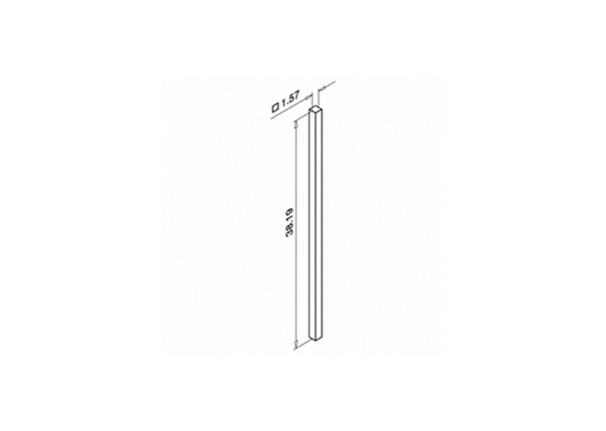 Balusterbuis, v. bodemflens MOD 4546, Square Line