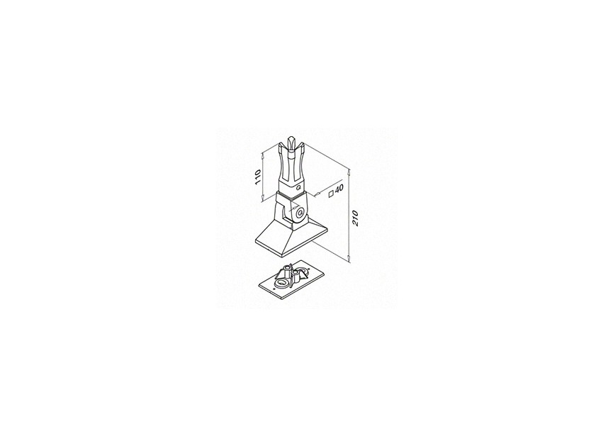 Embase-manchon, Square Line