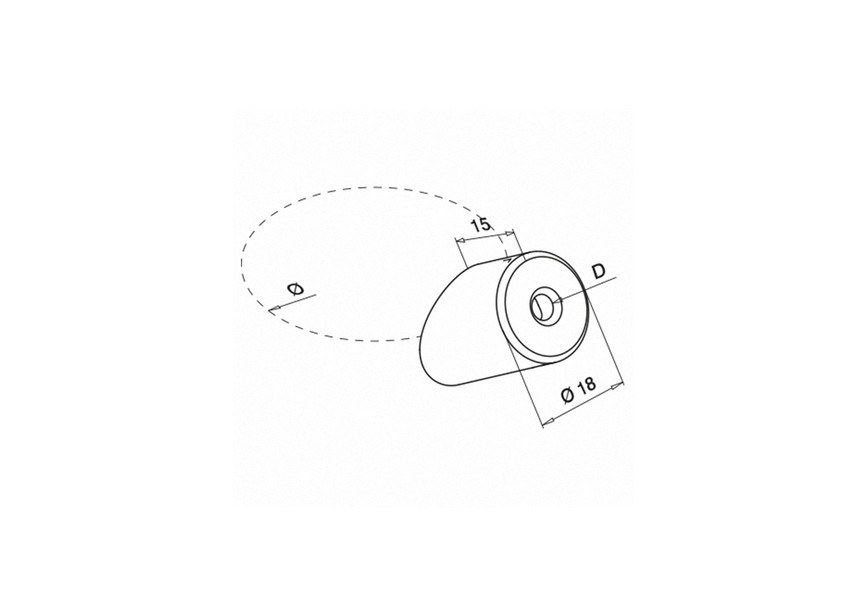 Entretoise pour câble, 3,2 mm - 4 mm