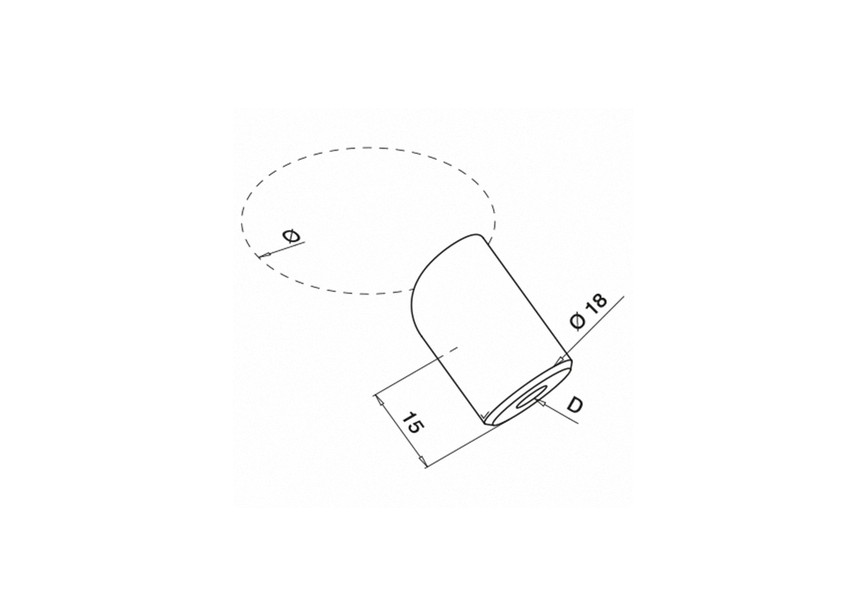 Entretoise pour câble, 3,2 mm - 4 mm