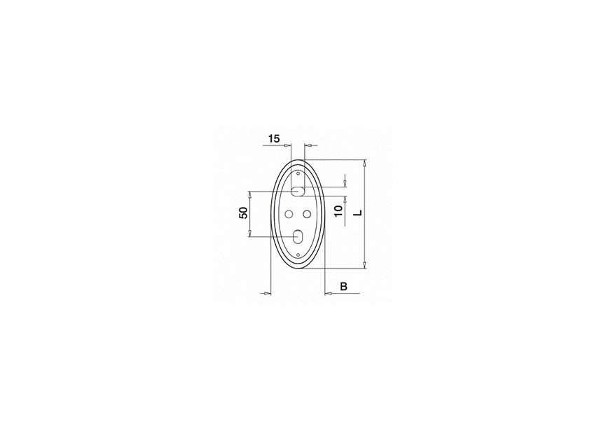 Bodemflens voor lijmverbinding, variabel