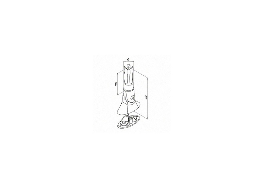 Bodemflens voor lijmverbinding, variabel